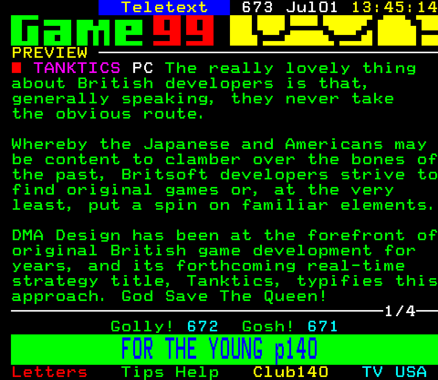 Digitiser, Teletext - 1999