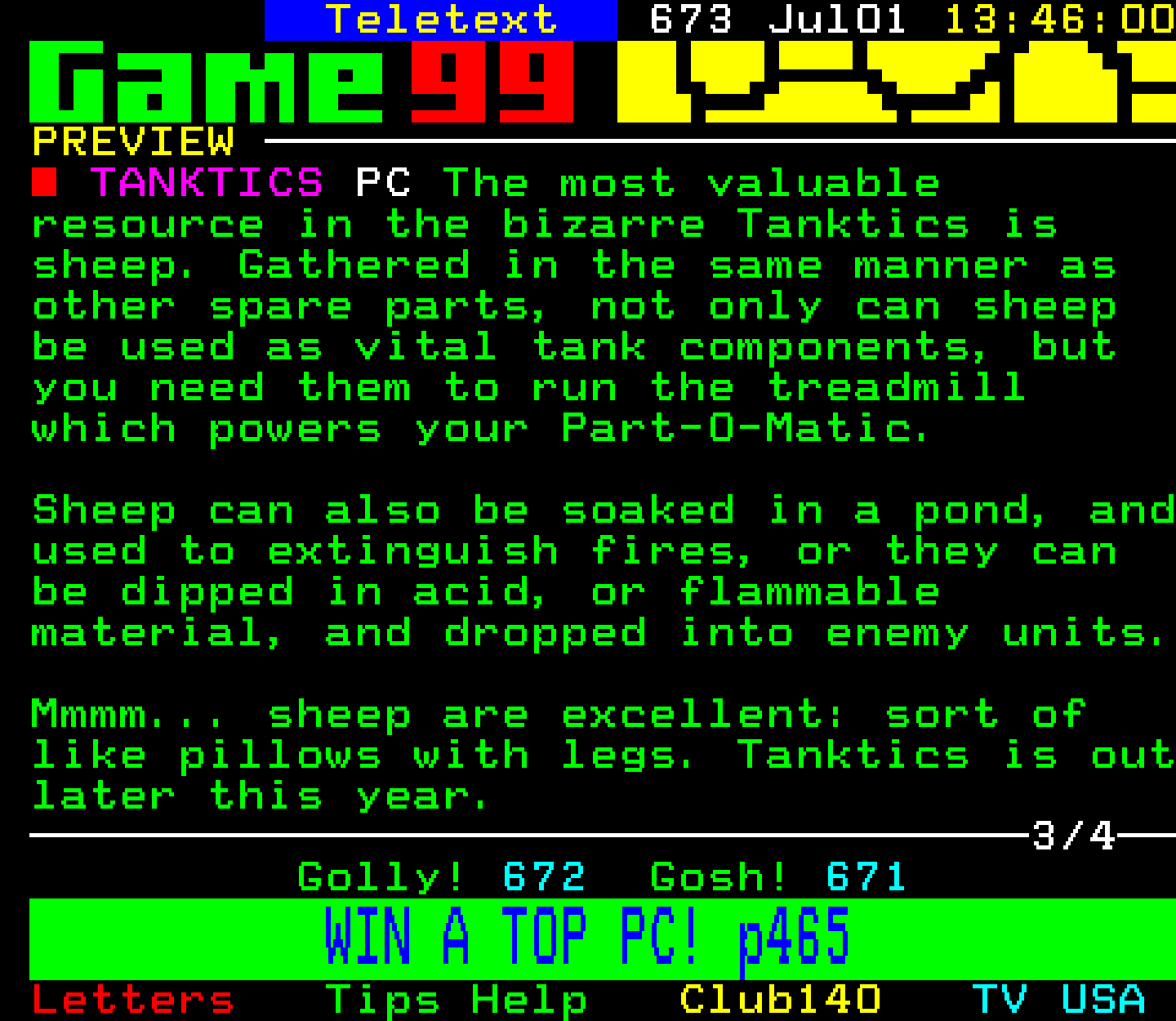 Digitiser, Teletext - 1999