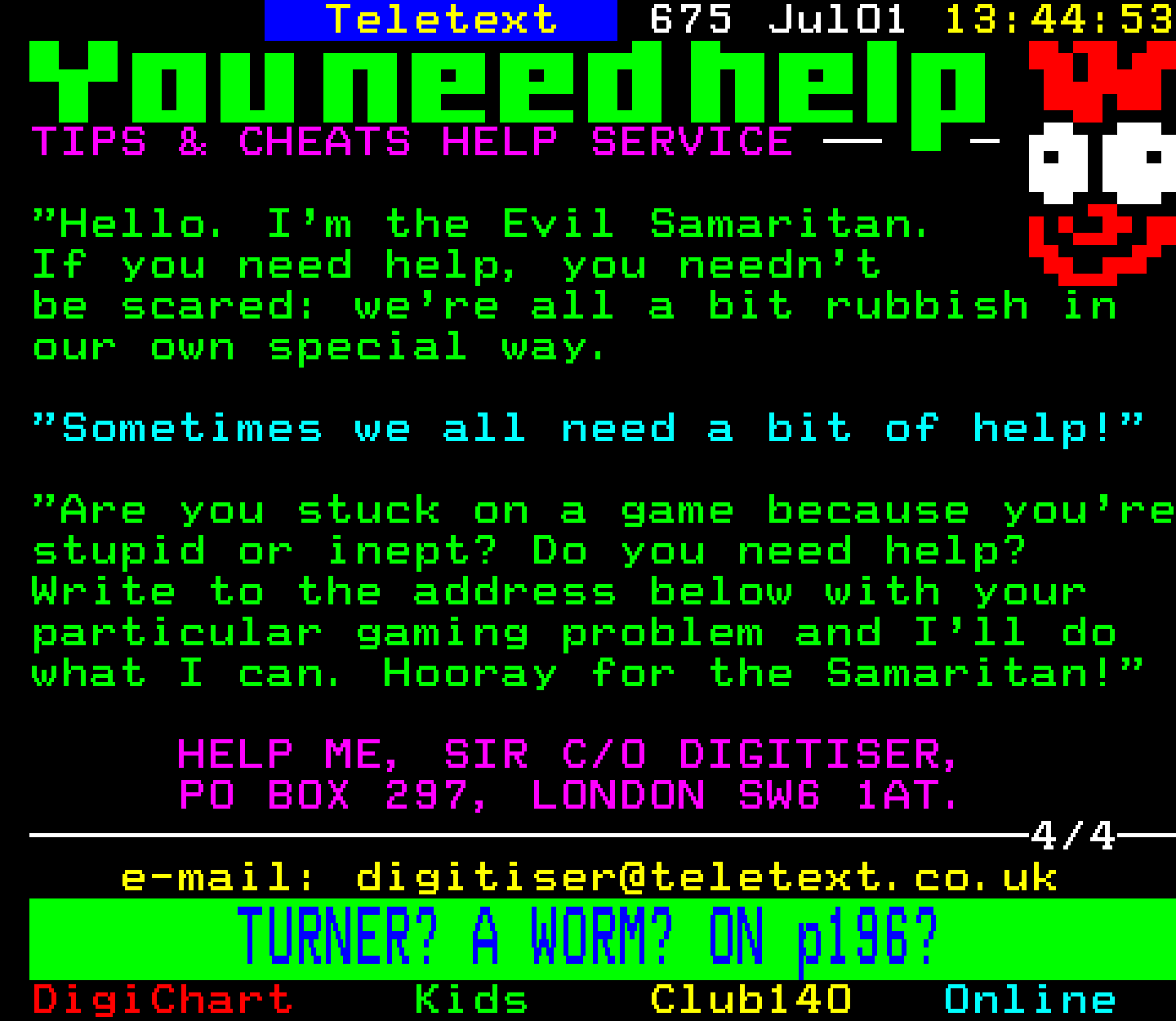 Digitiser, Teletext - 1999