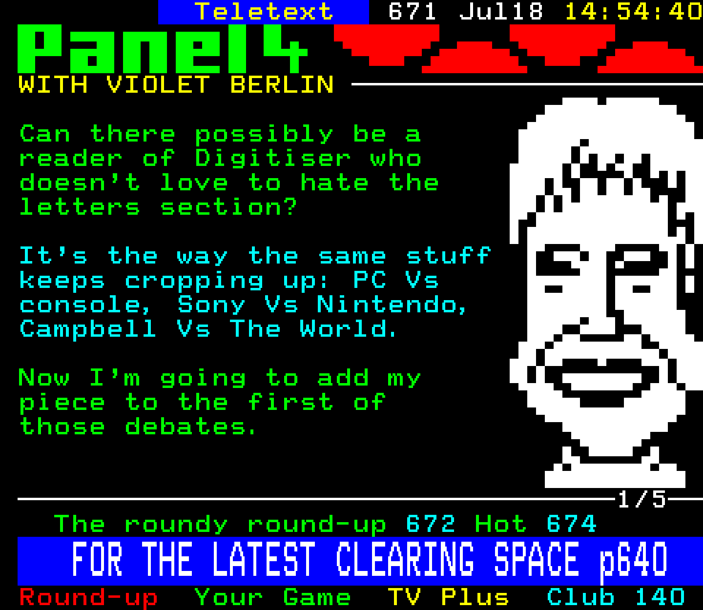 Digitiser, Teletext - 1999