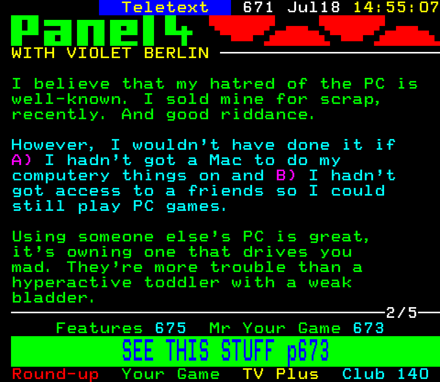 Digitiser, Teletext - 1999