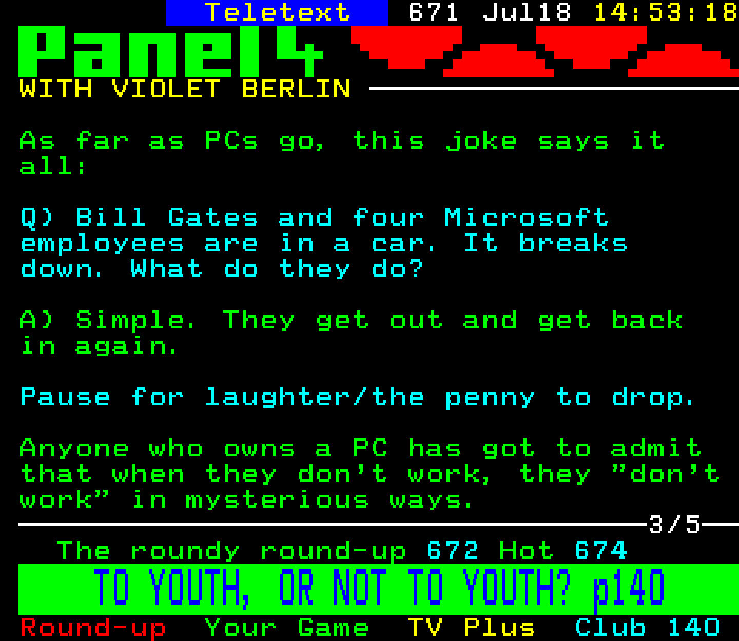 Digitiser, Teletext - 1999
