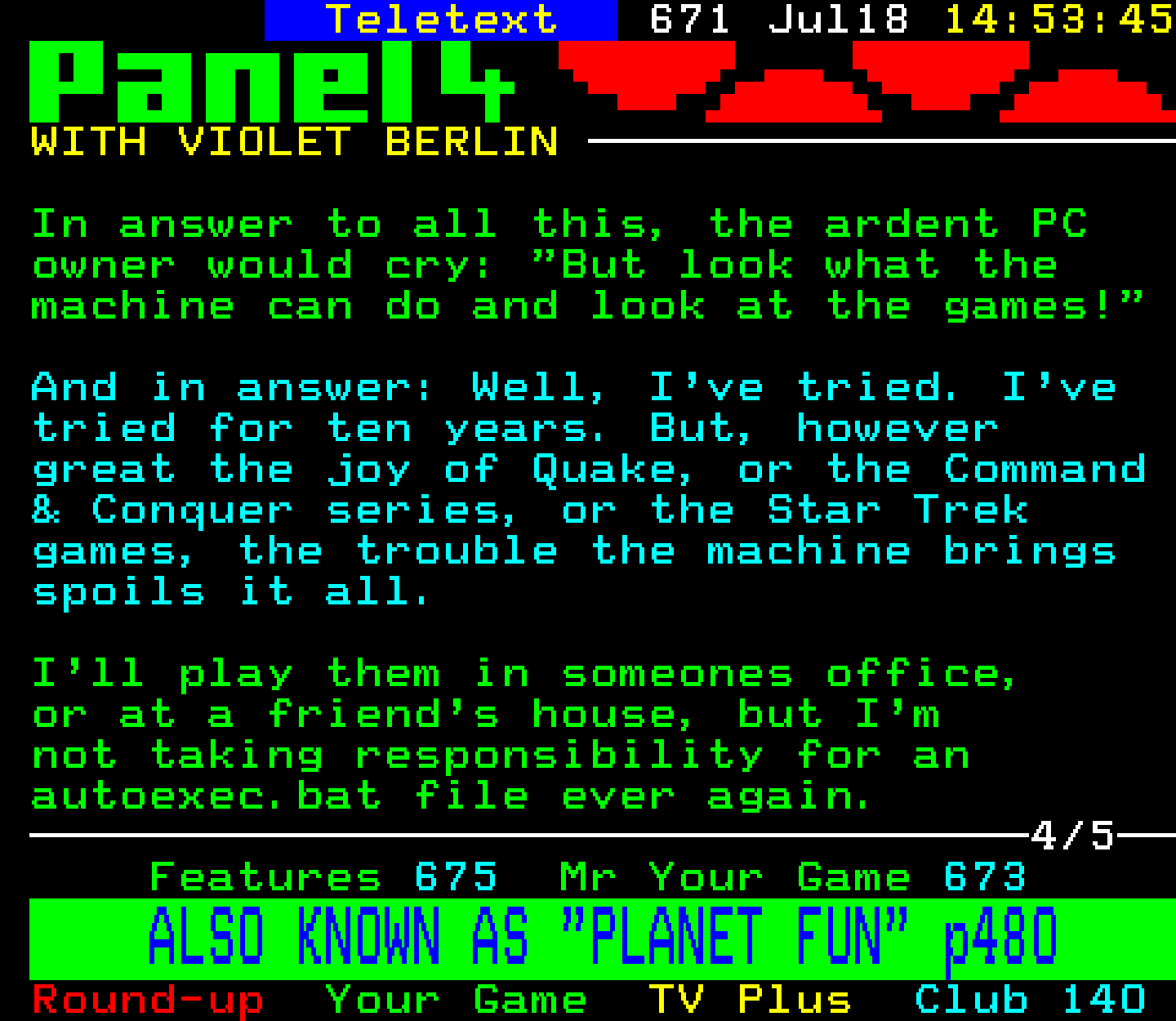 Digitiser, Teletext - 1999