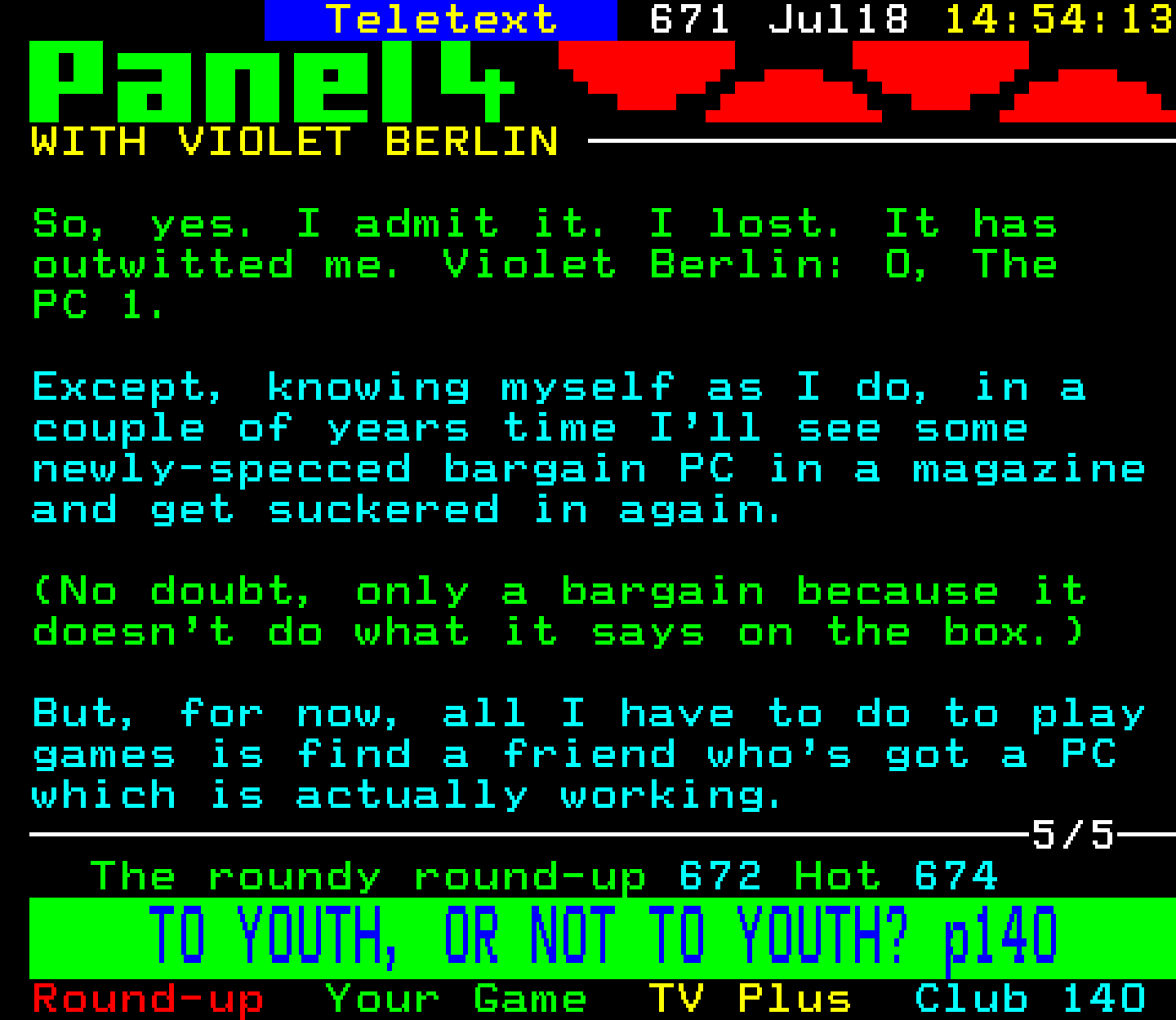 Digitiser, Teletext - 1999