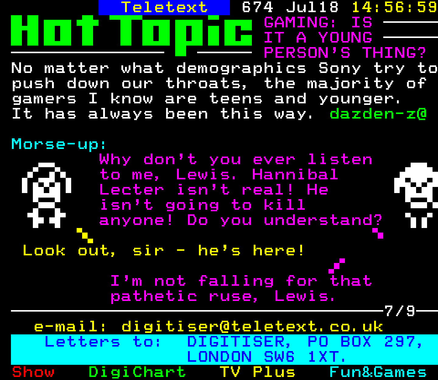 Digitiser, Teletext - 1999