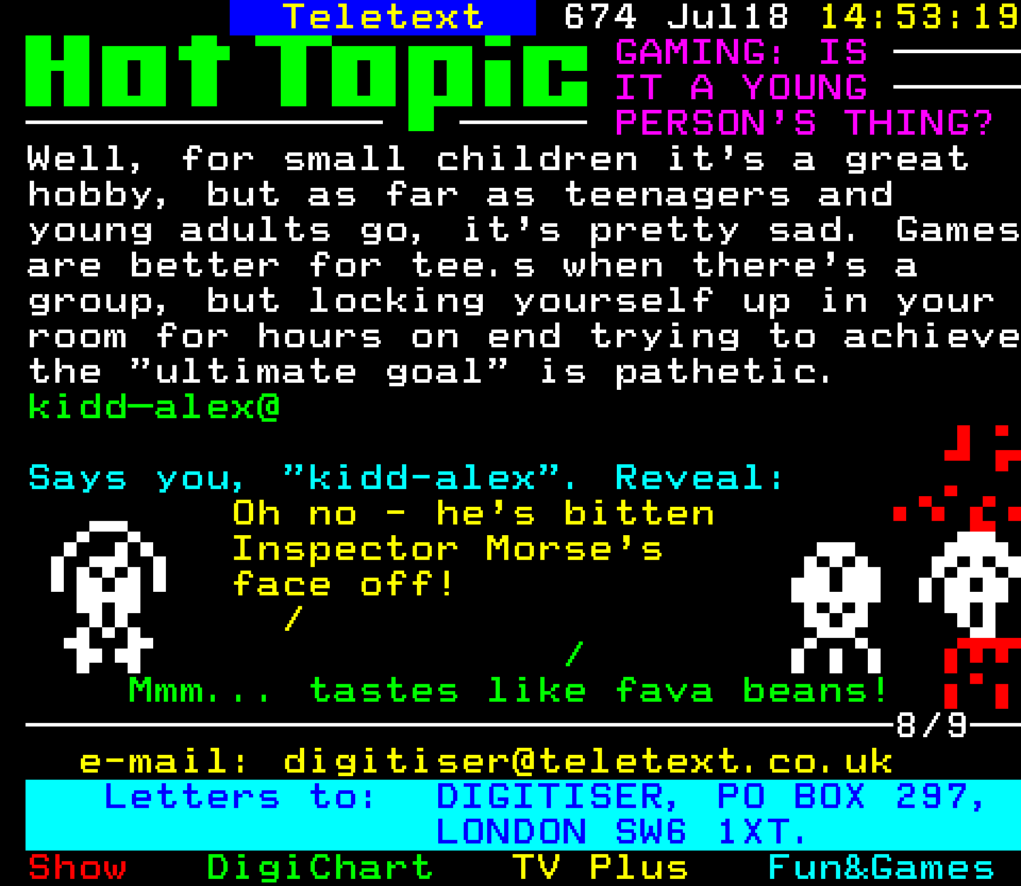 Digitiser, Teletext - 1999