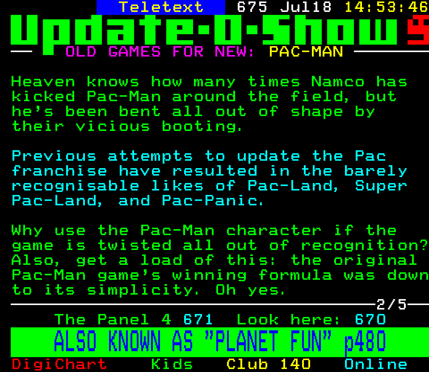 Digitiser, Teletext - 1999