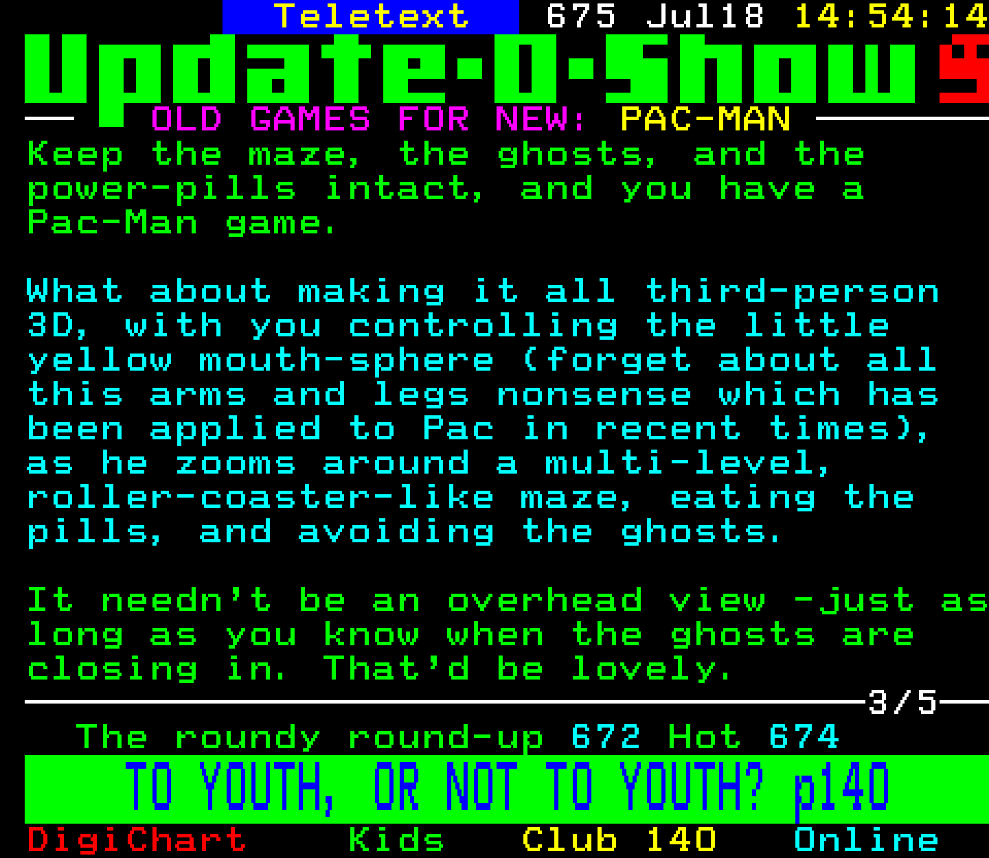 Digitiser, Teletext - 1999