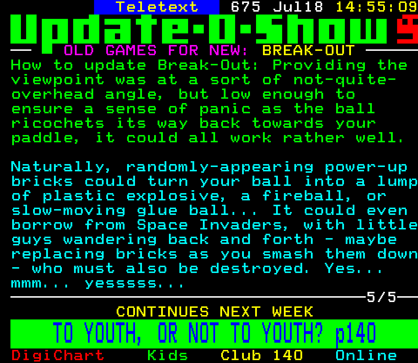 Digitiser, Teletext - 1999