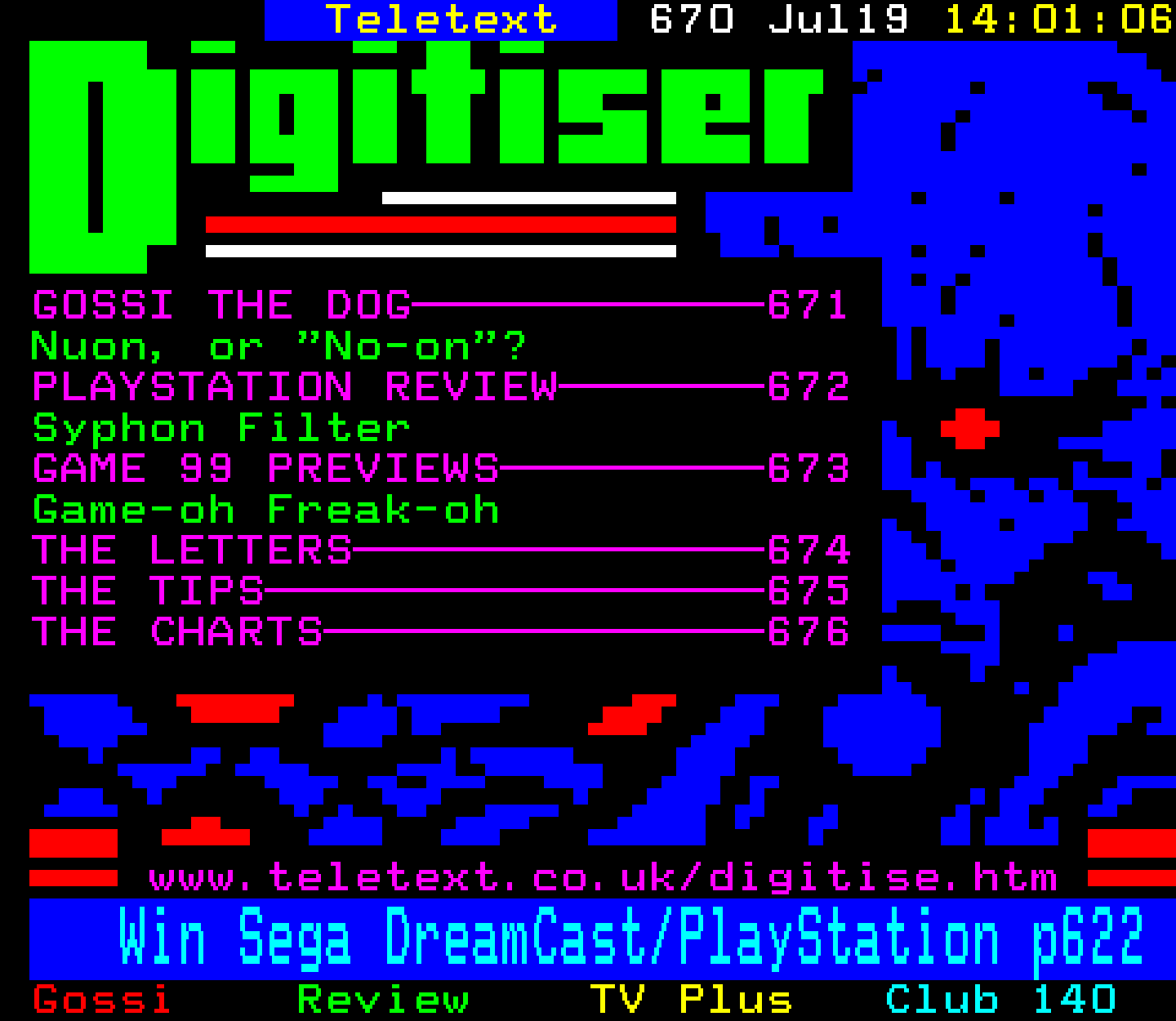 Digitiser, Teletext - 1999
