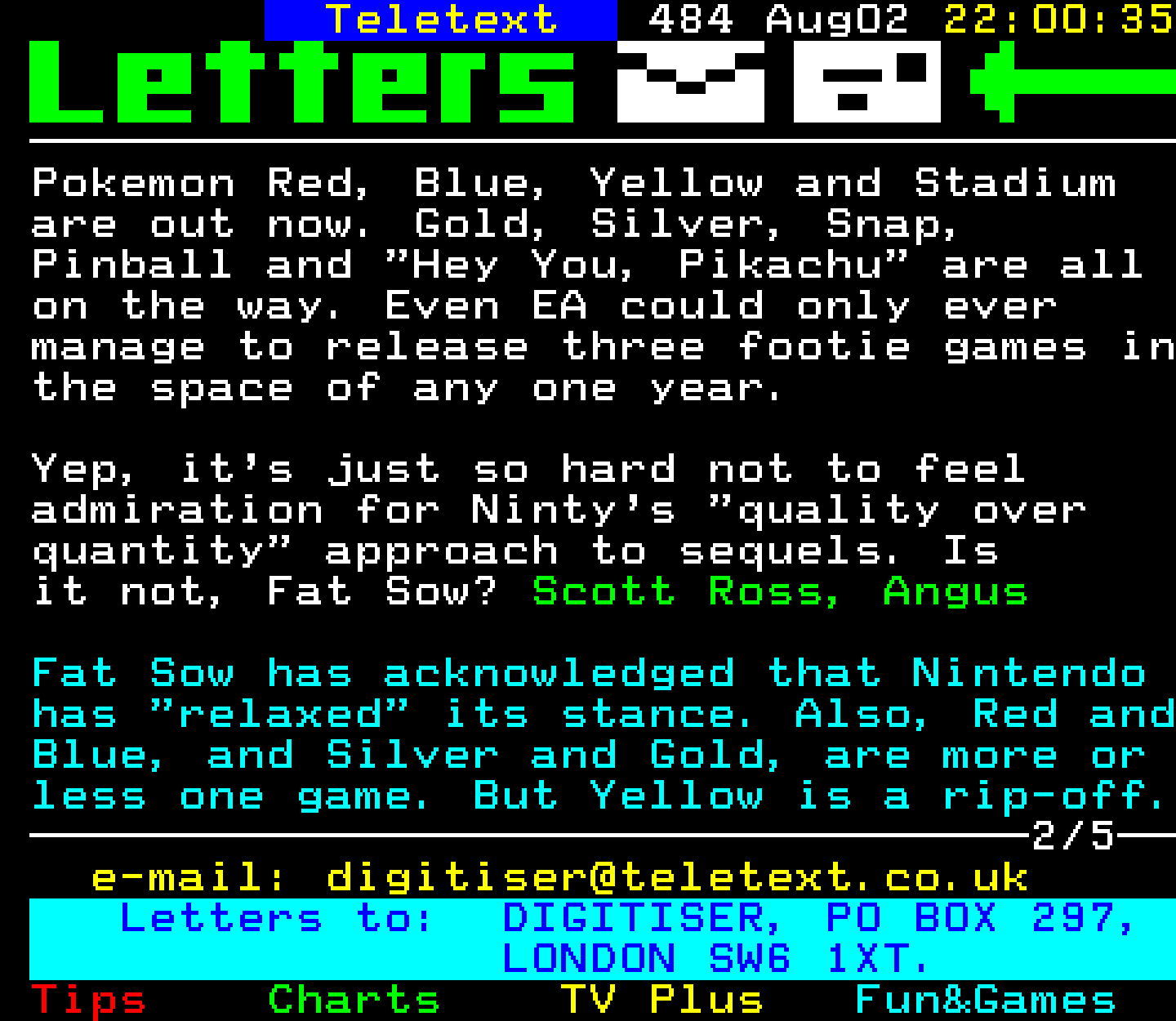 Digitiser, Teletext - 2000