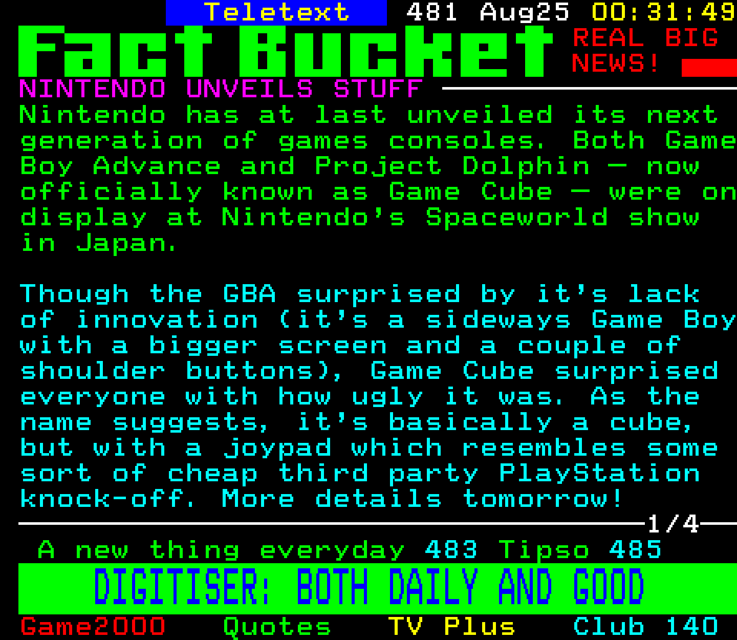 Digitiser, Teletext - 2000