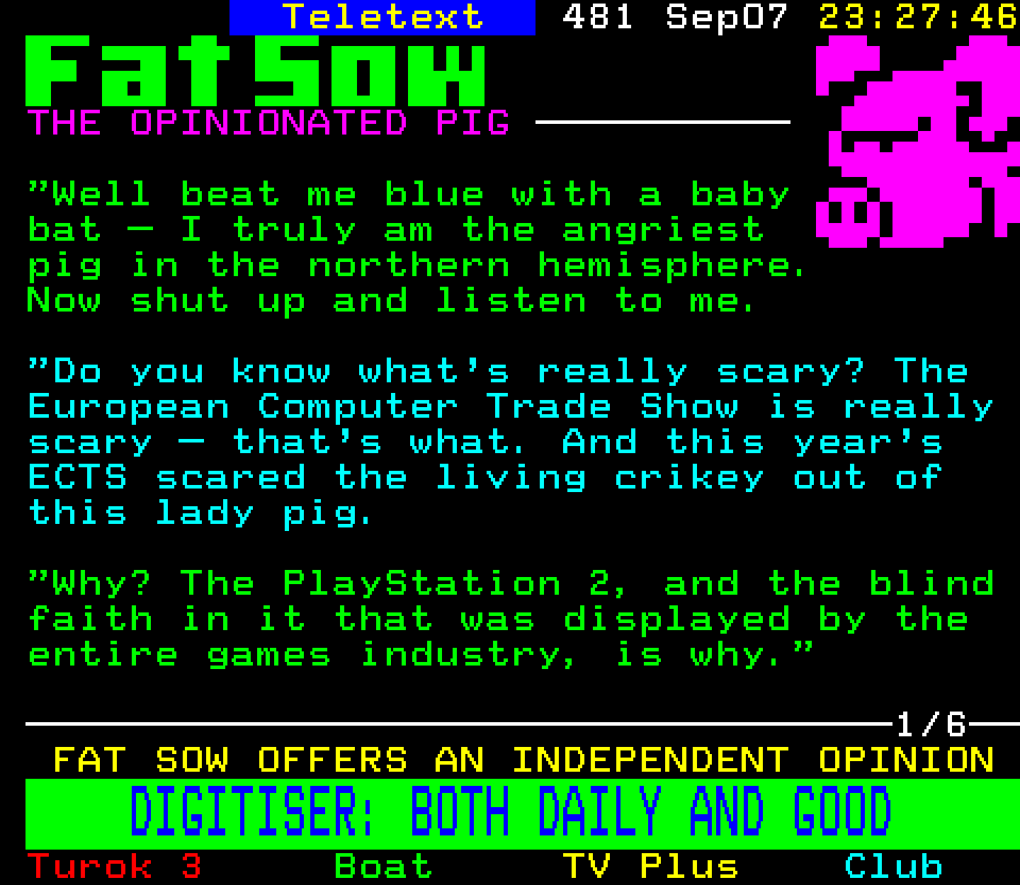 Digitiser, Teletext - 2000
