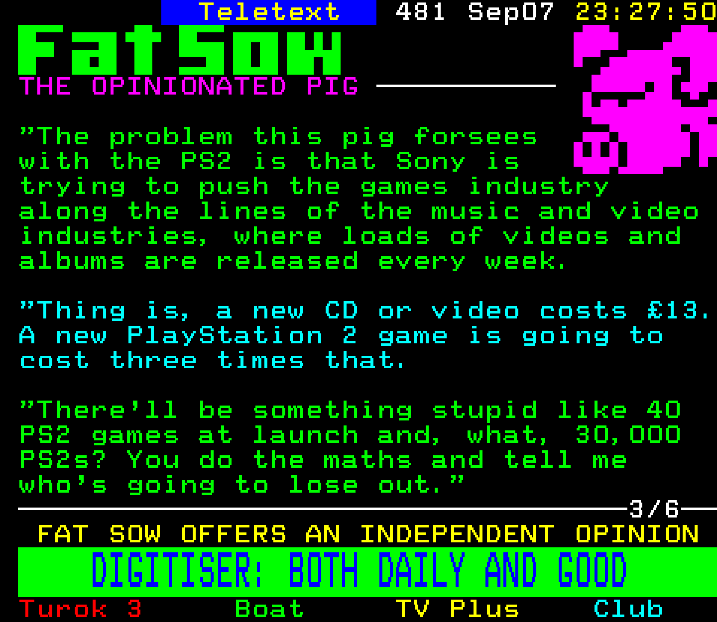 Digitiser, Teletext - 2000