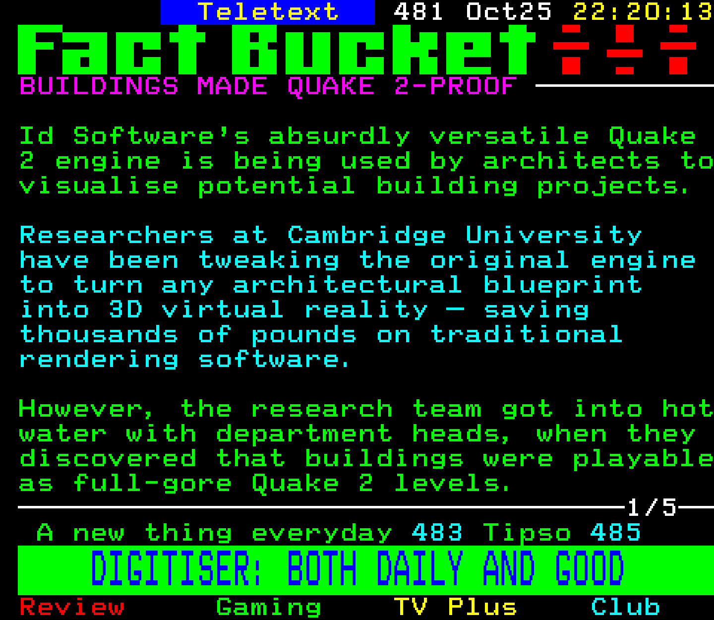 Digitiser, Teletext - 2000