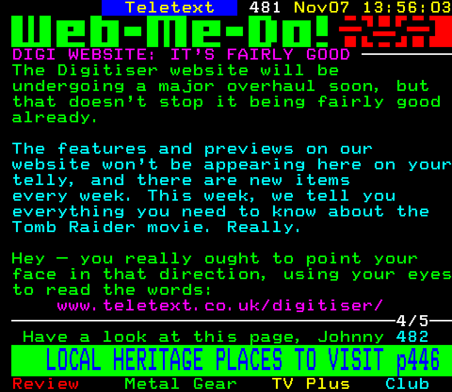 Digitiser, Teletext - 2000