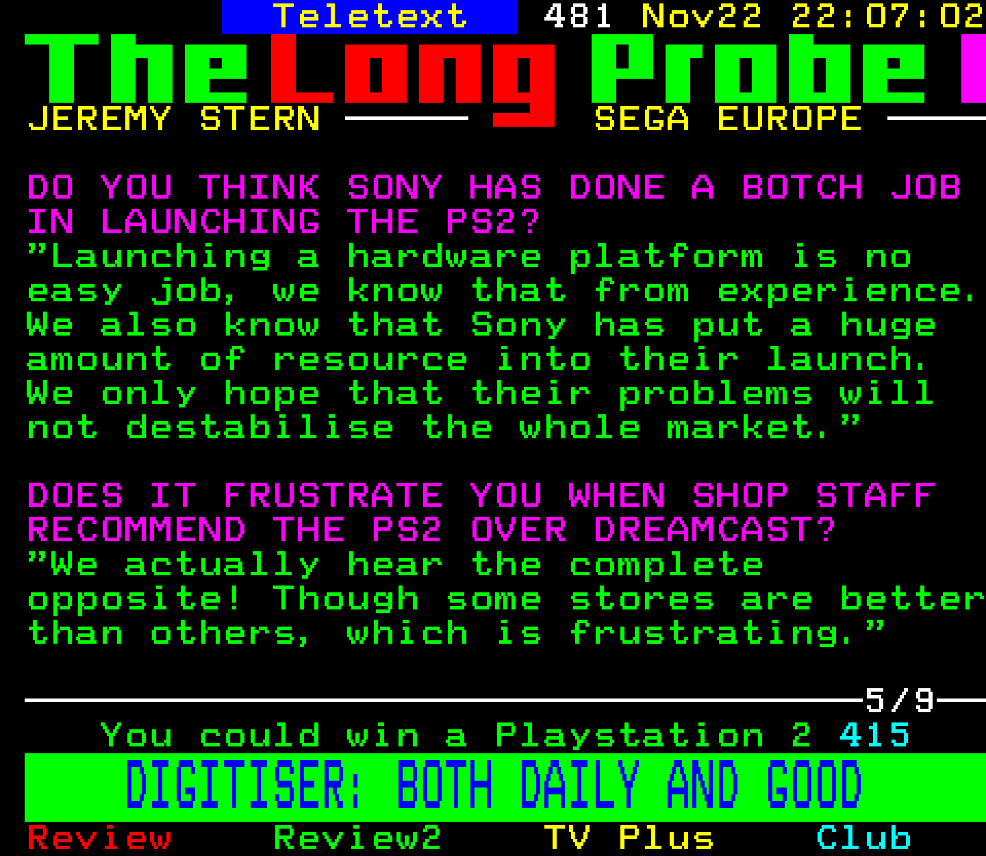 Digitiser, Teletext - 2000