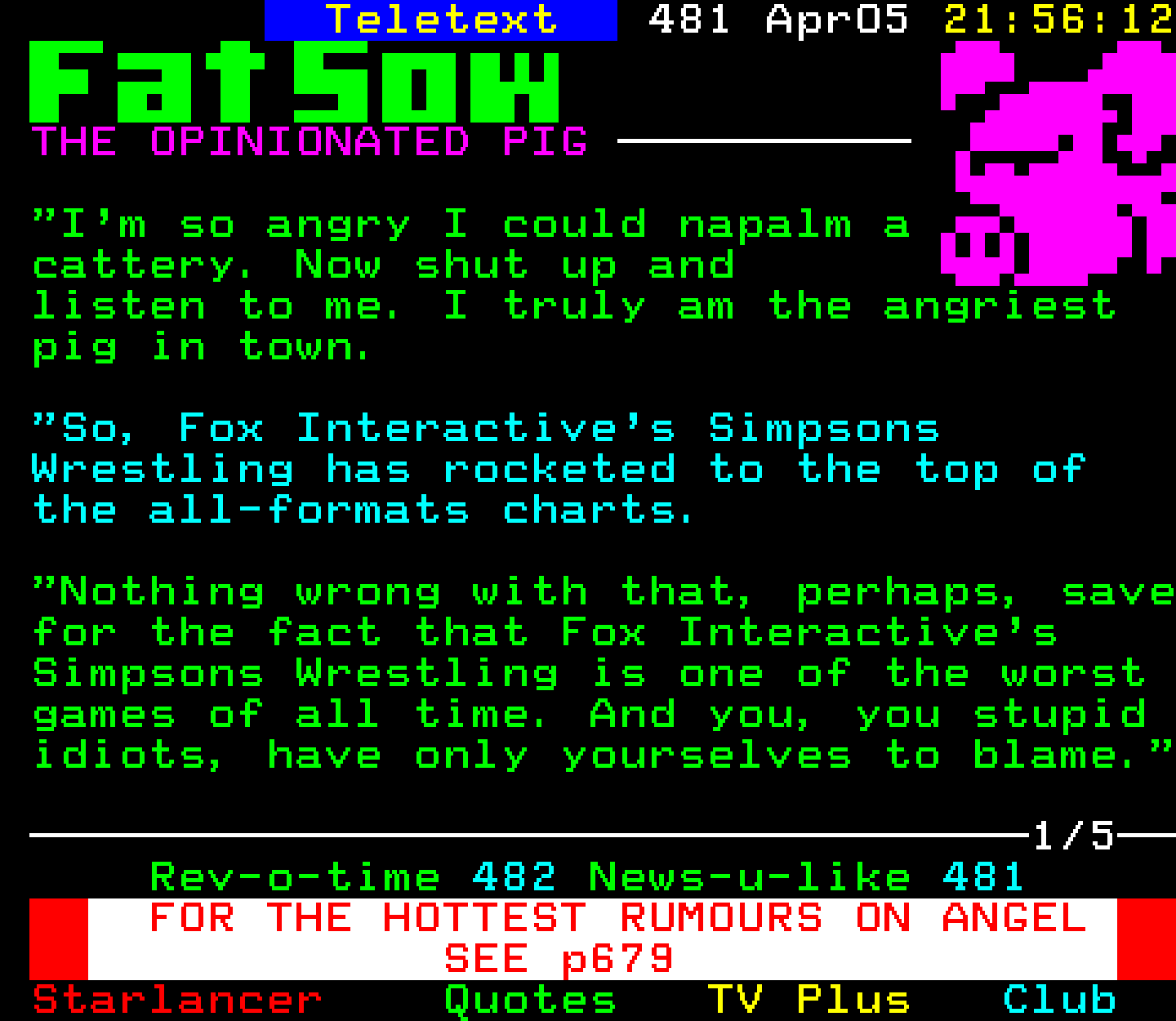Digitiser, Teletext - 2001