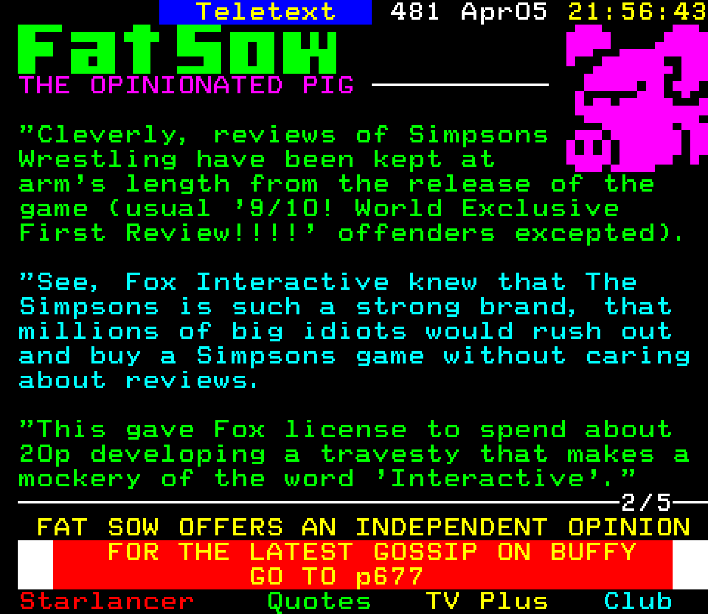 Digitiser, Teletext - 2001