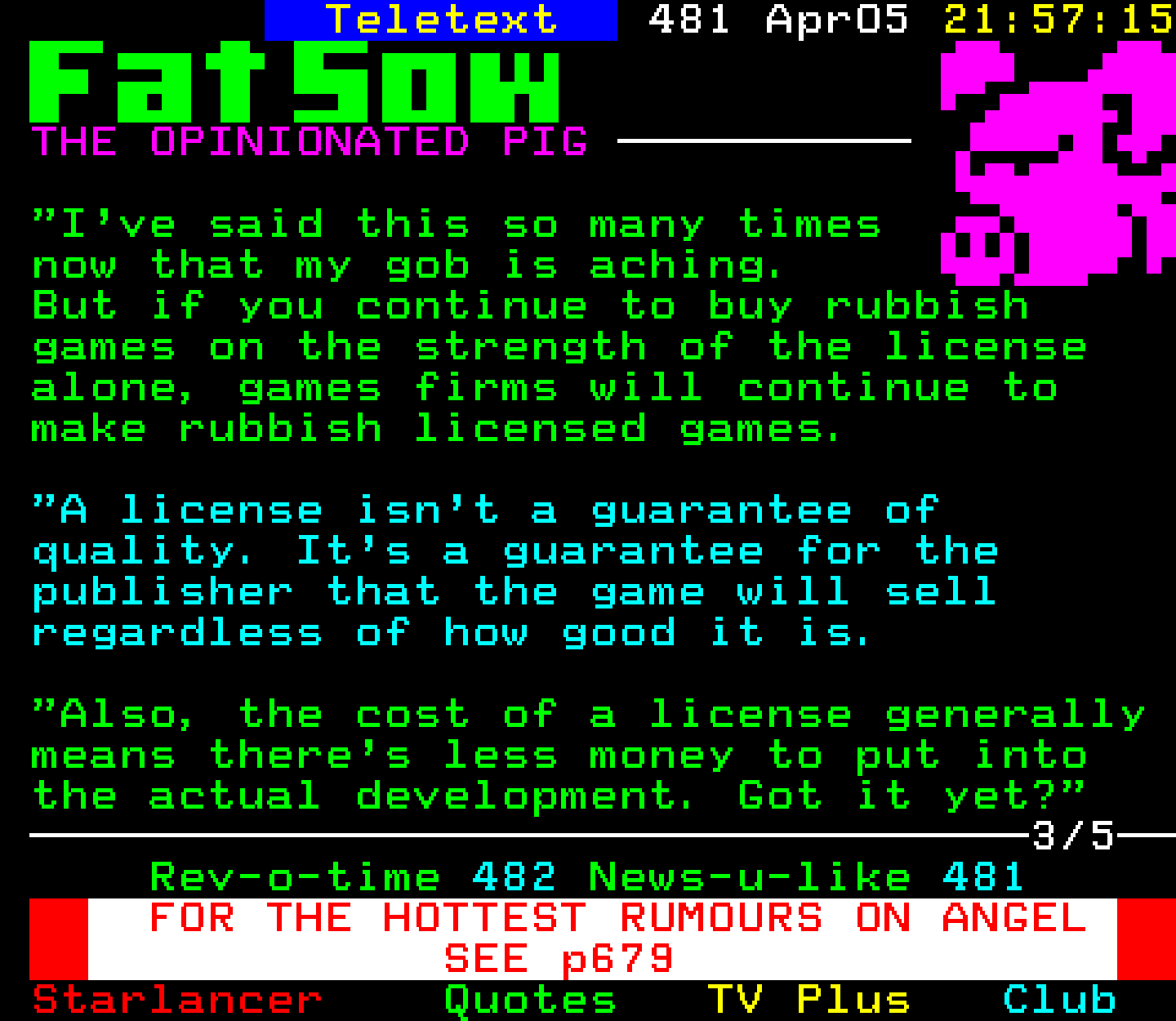 Digitiser, Teletext - 2001