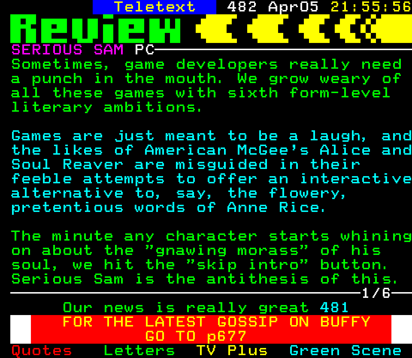 Digitiser, Teletext - 2001