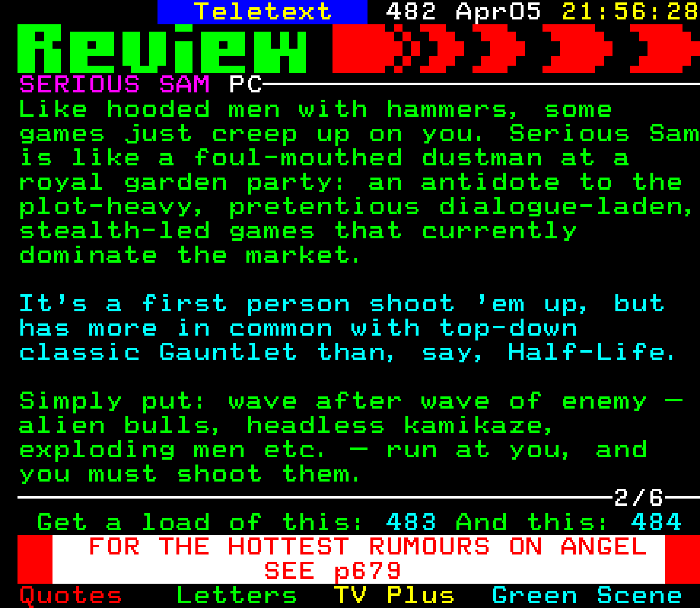 Digitiser, Teletext - 2001