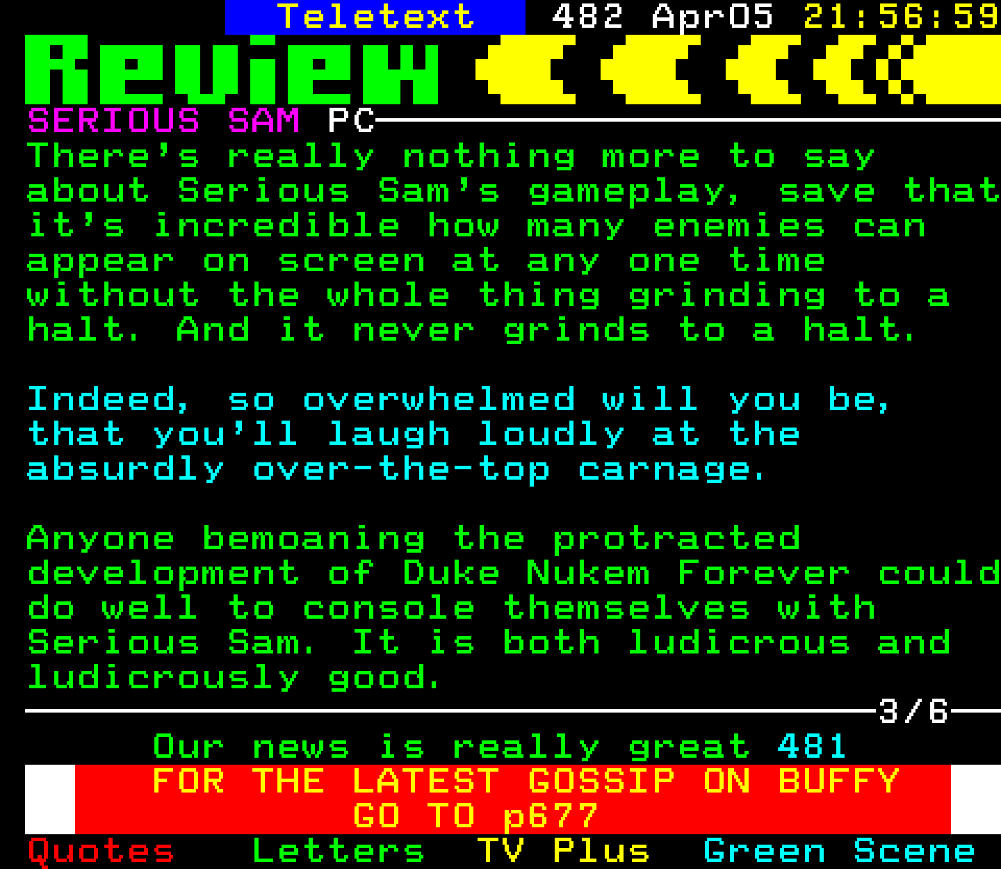 Digitiser, Teletext - 2001