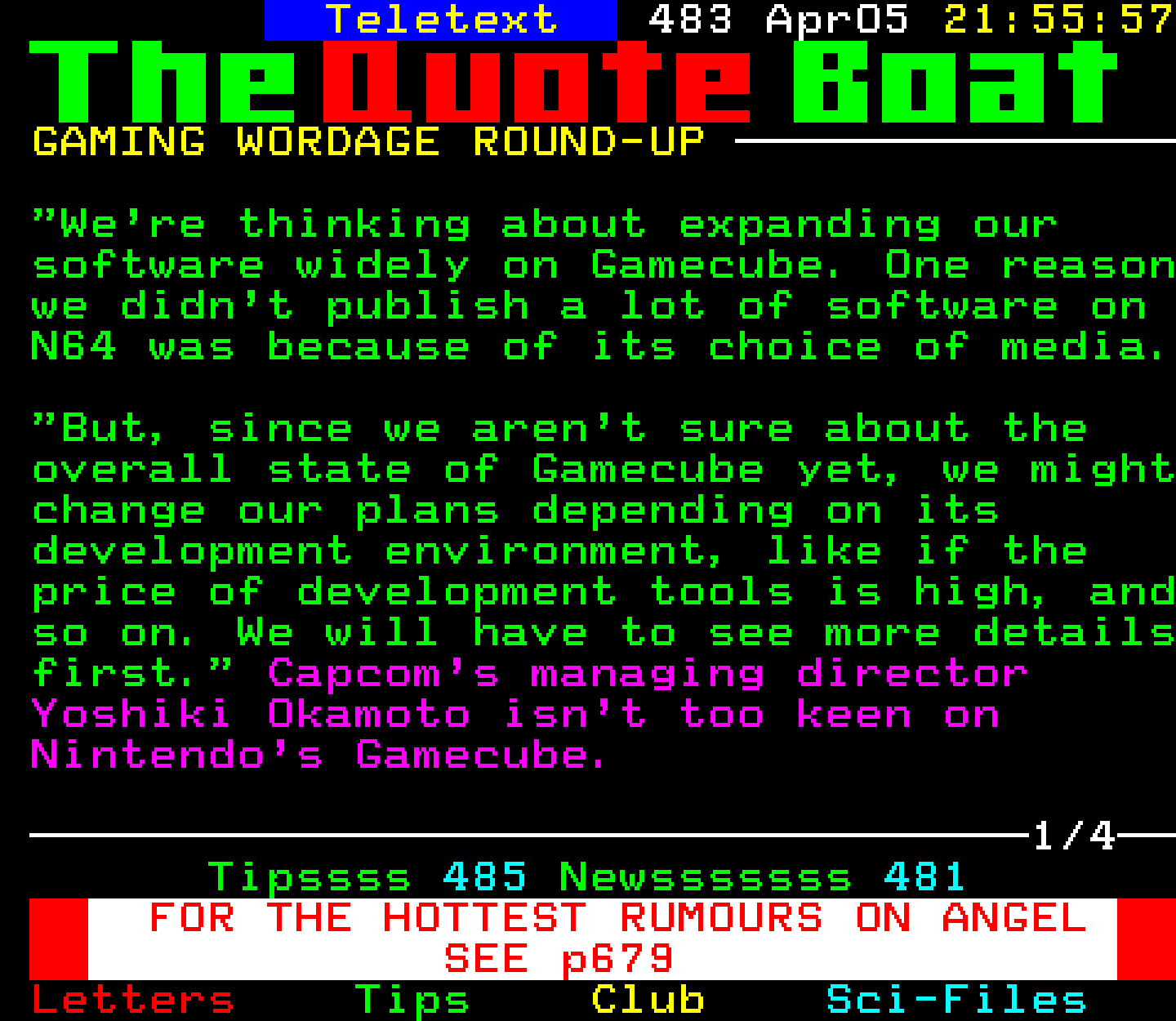 Digitiser, Teletext - 2001