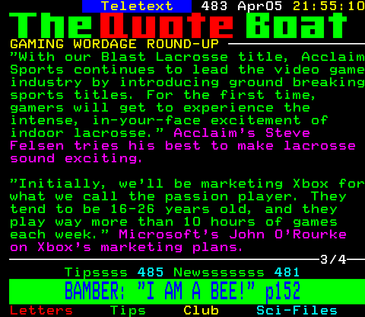 Digitiser, Teletext - 2001