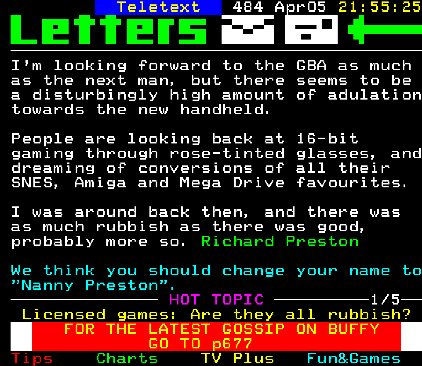 Digitiser, Teletext - 2001