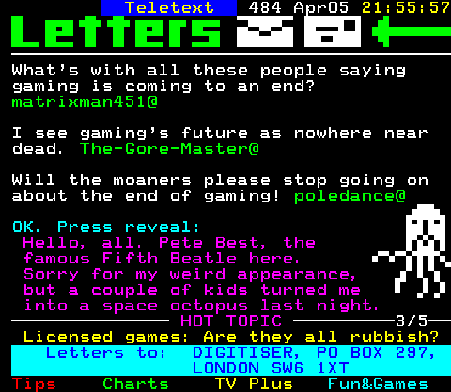 Digitiser, Teletext - 2001
