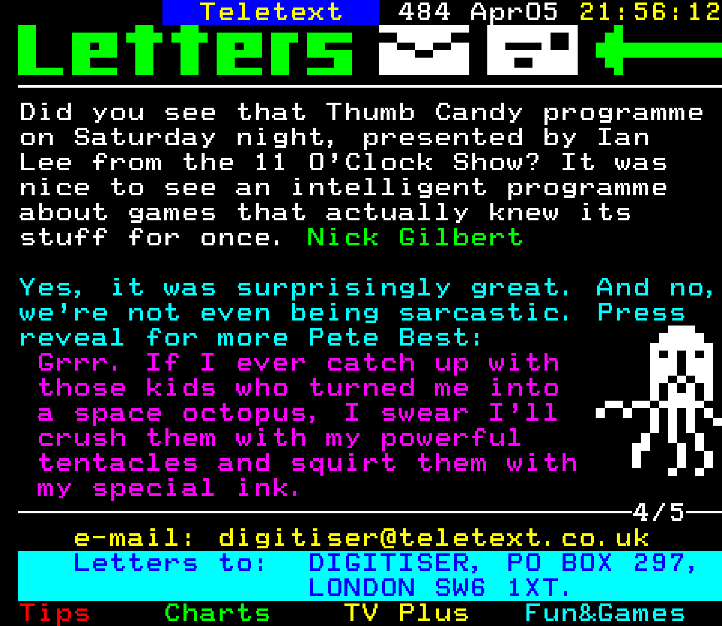 Digitiser, Teletext - 2001