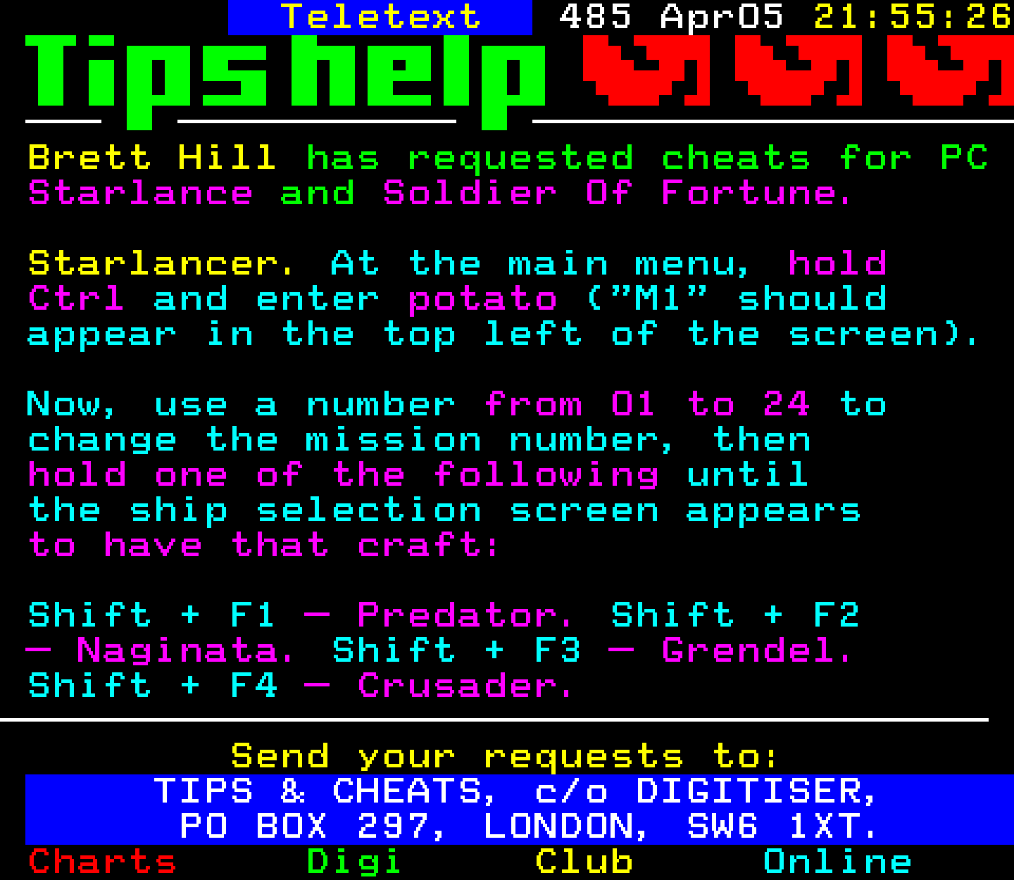 Digitiser, Teletext - 2001