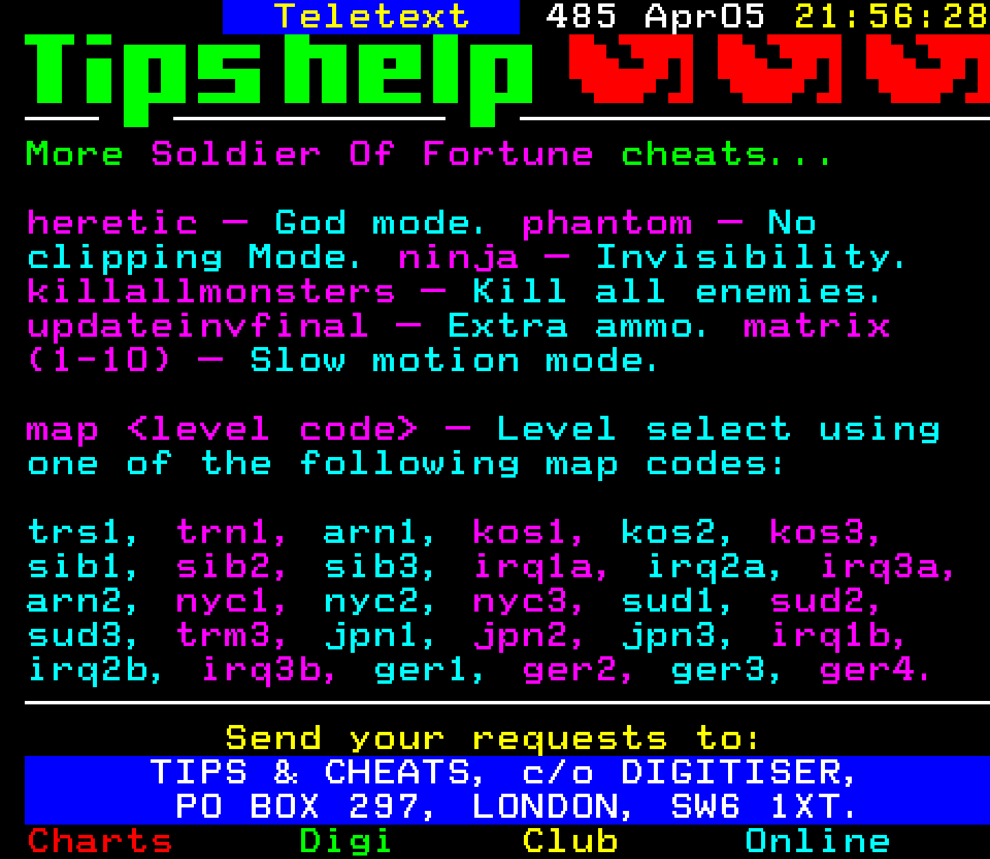 Digitiser, Teletext - 2001