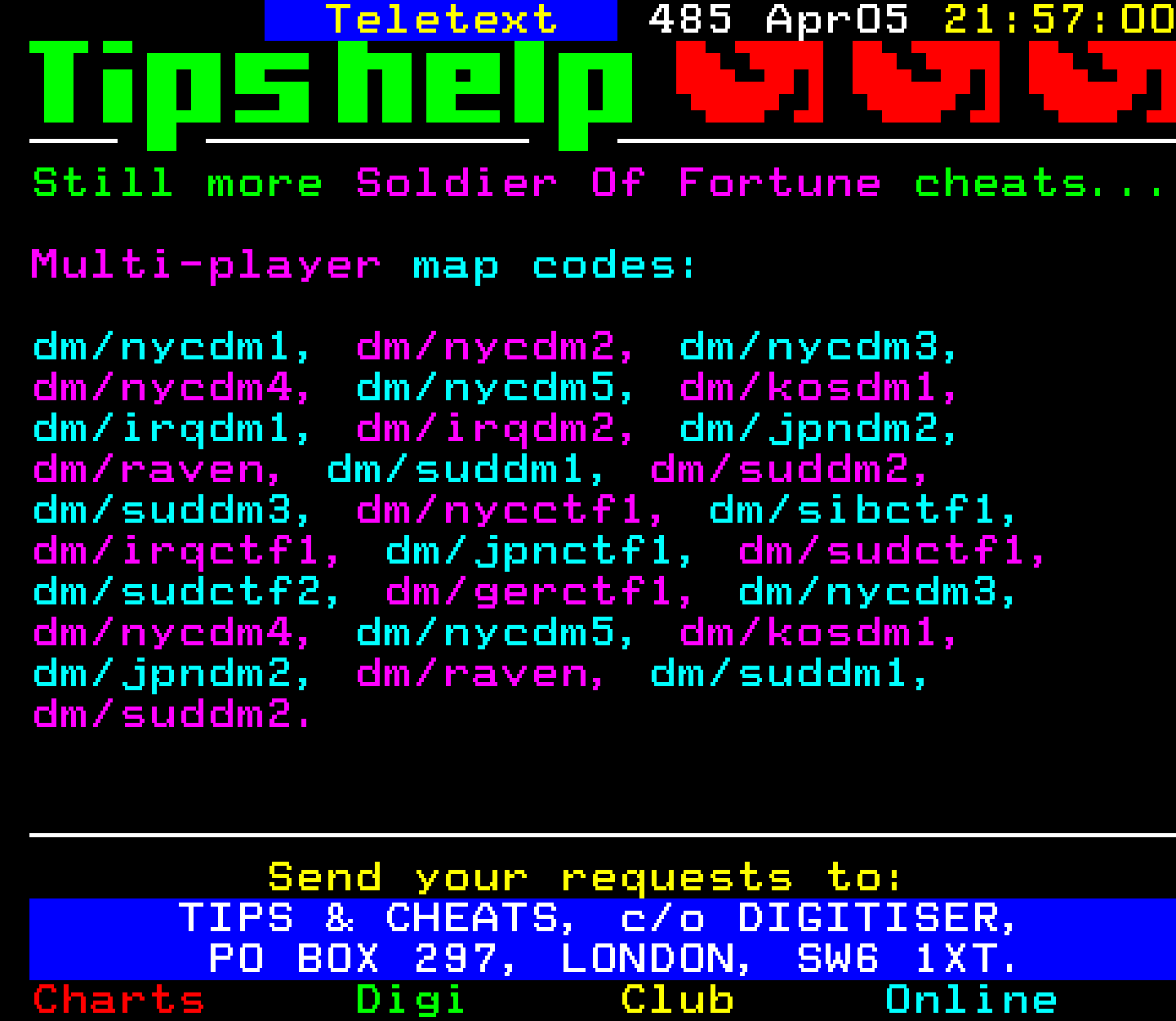 Digitiser, Teletext - 2001