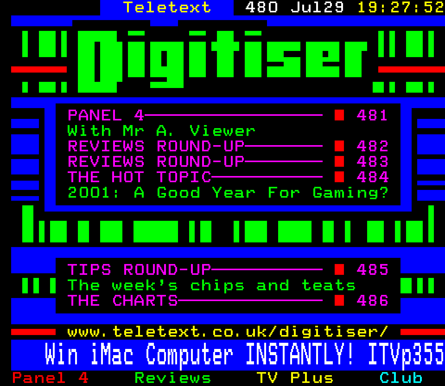 Digitiser, Teletext - 2001