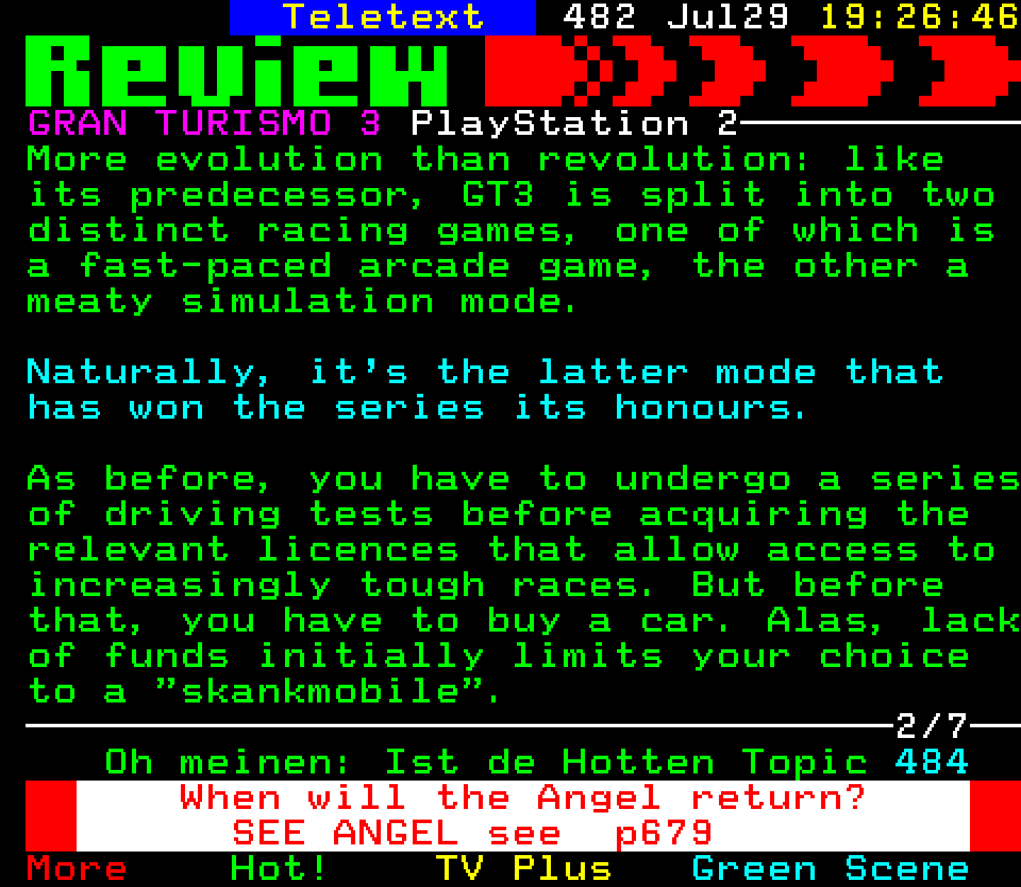 Digitiser, Teletext - 2001
