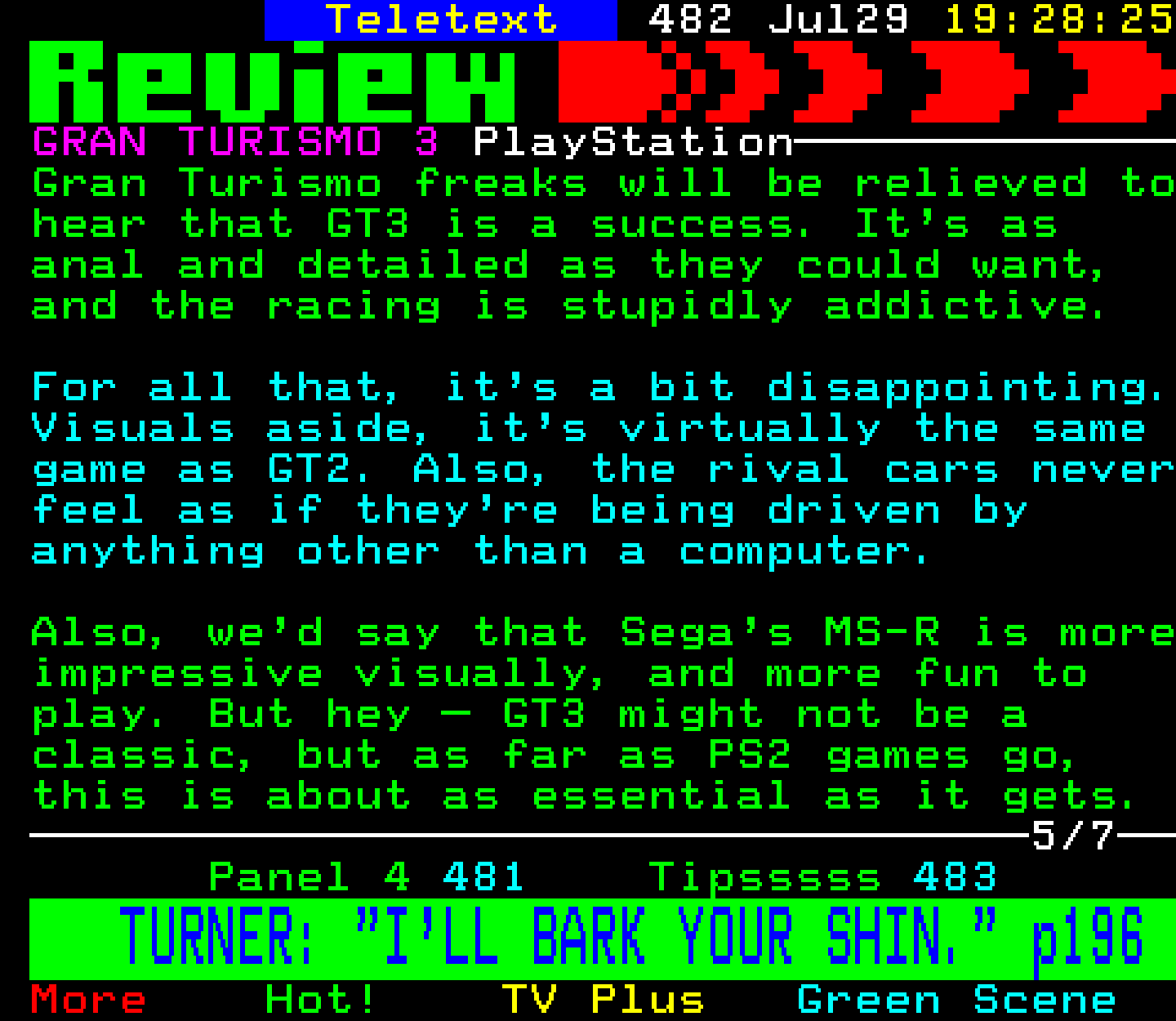 Digitiser, Teletext - 2001