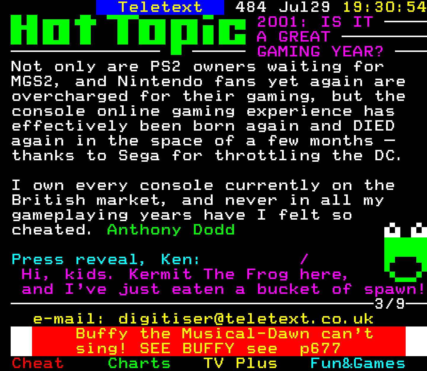 Digitiser, Teletext - 2001