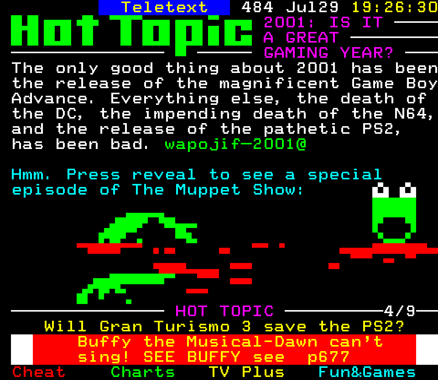 Digitiser, Teletext - 2001