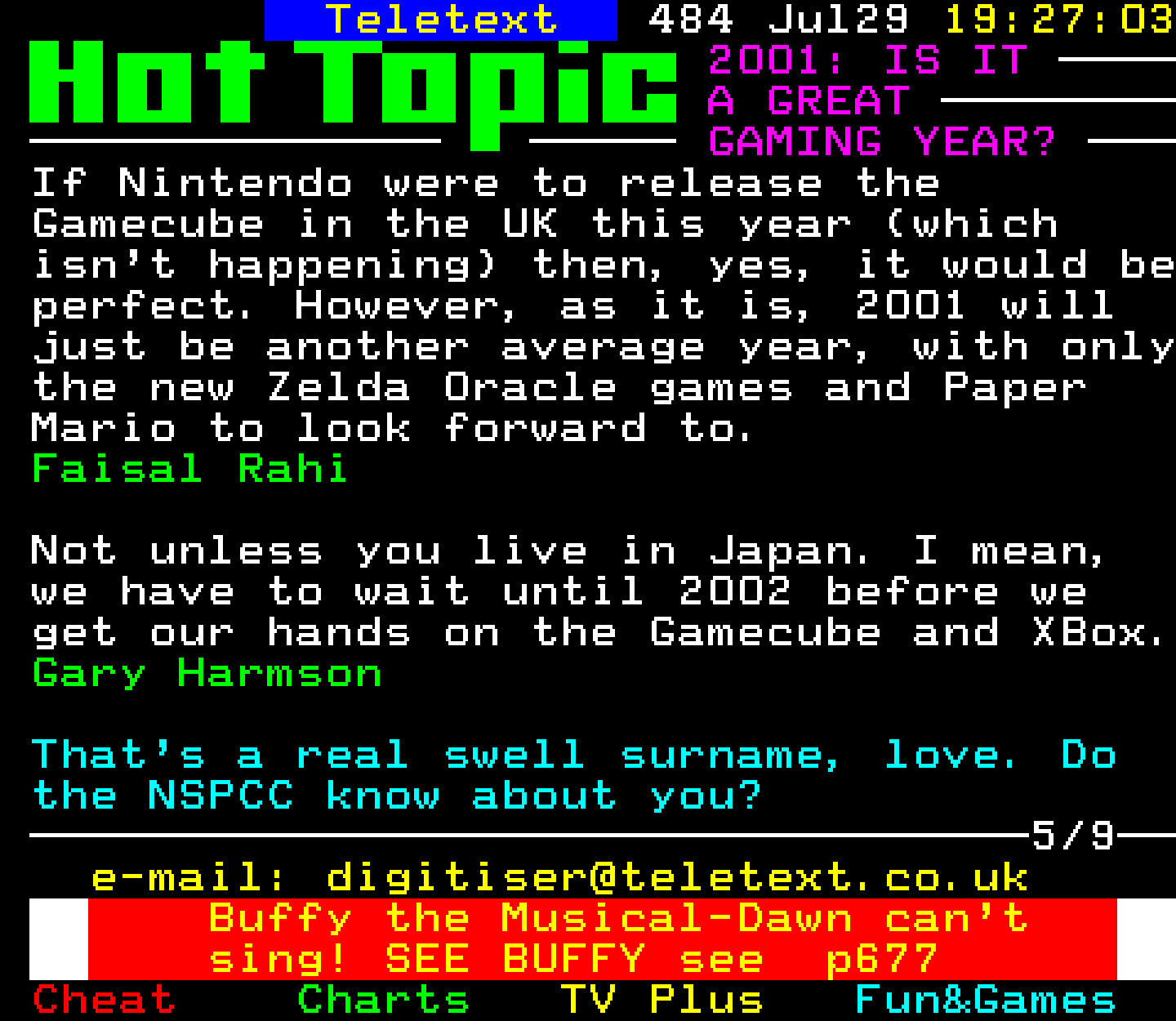 Digitiser, Teletext - 2001