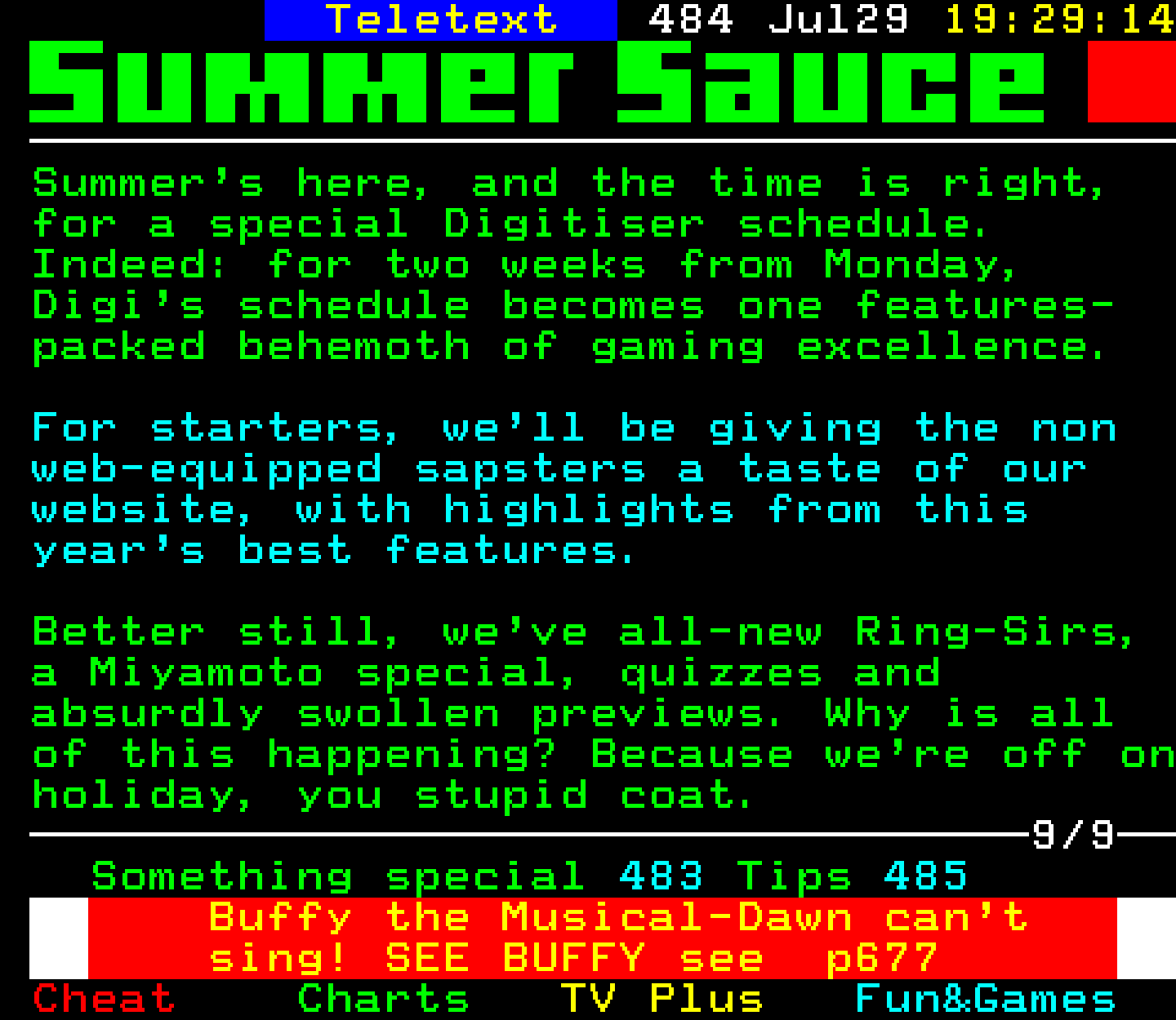 Digitiser, Teletext - 2001