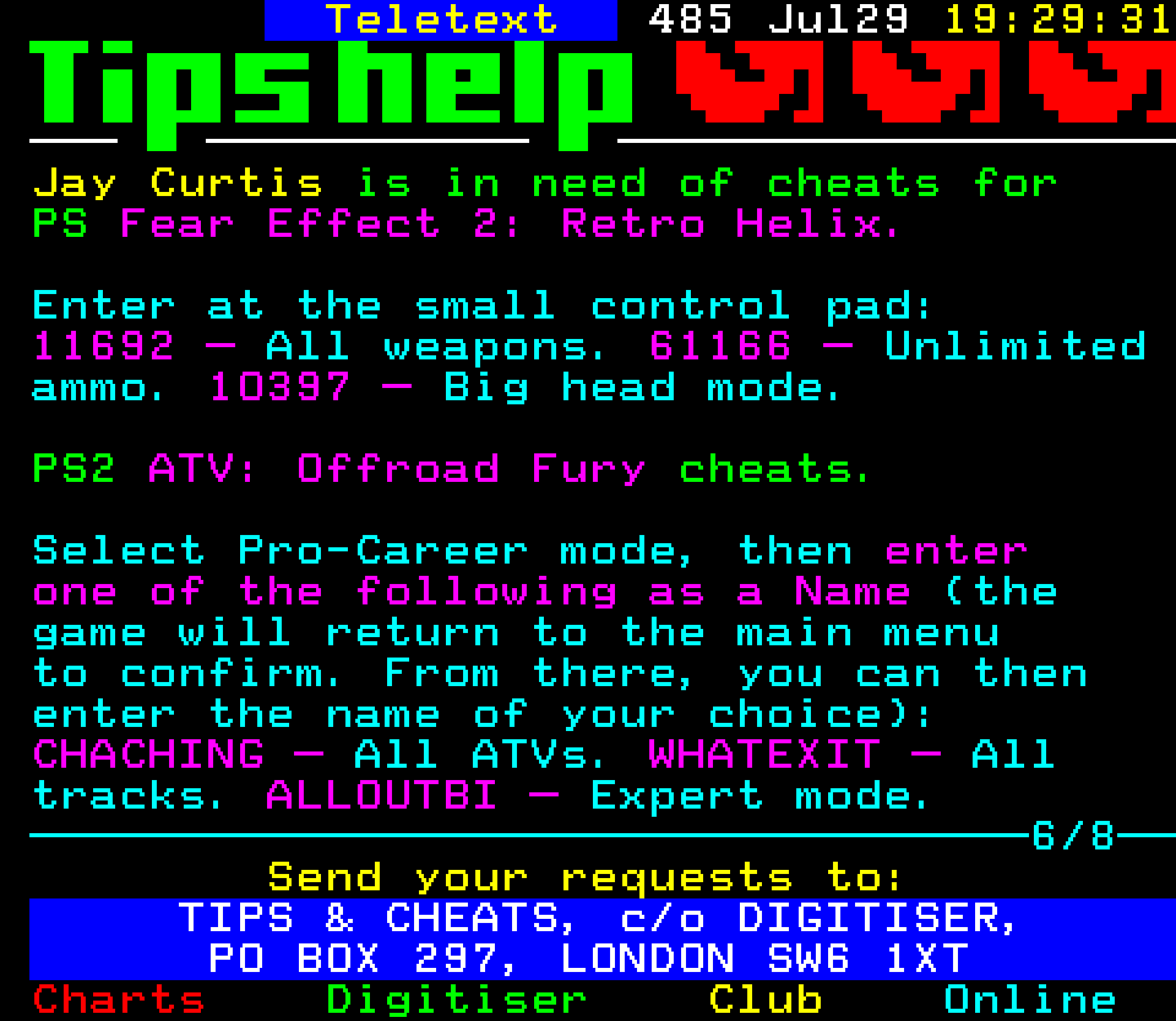 Digitiser, Teletext - 2001