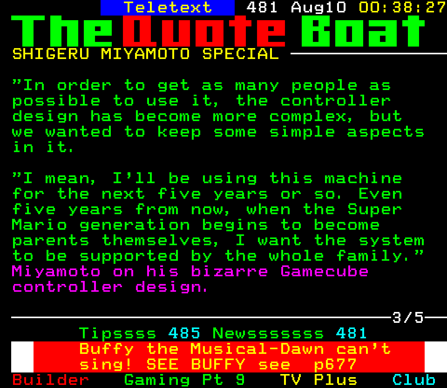 Digitiser, Teletext - 2001