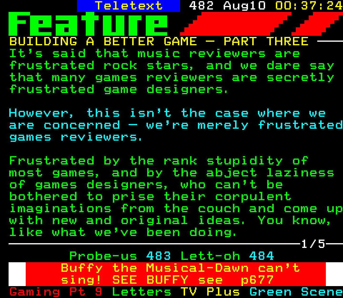 Digitiser, Teletext - 2001
