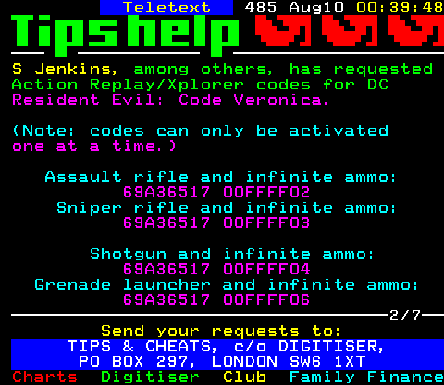 Digitiser, Teletext - 2001