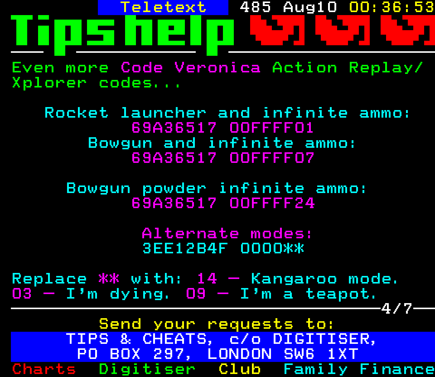 Digitiser, Teletext - 2001