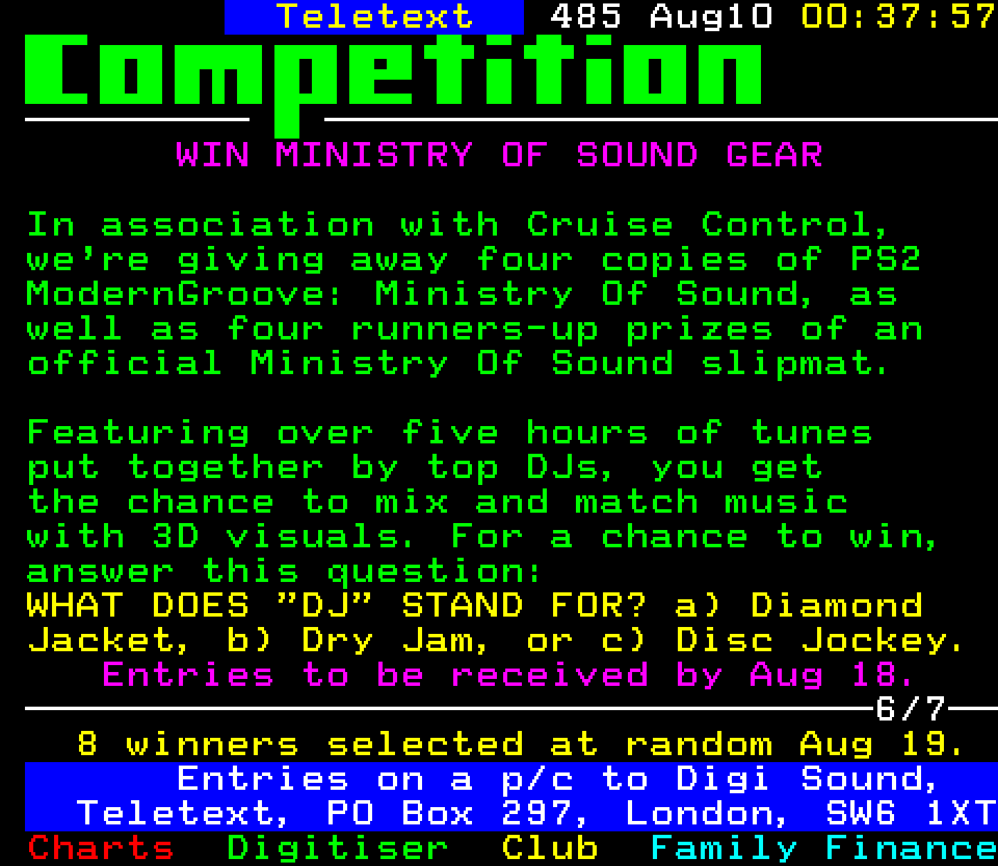 Digitiser, Teletext - 2001