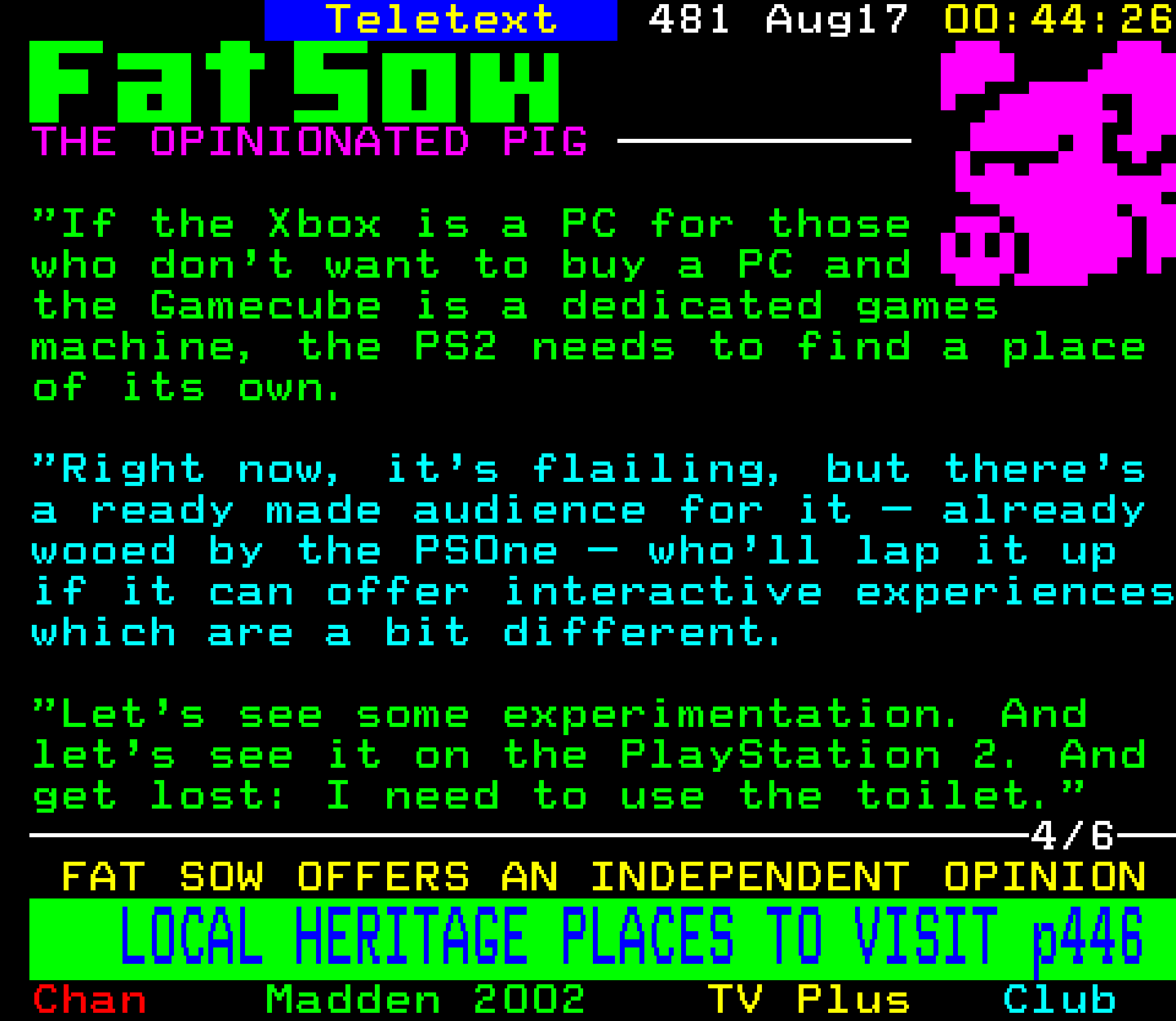 Digitiser, Teletext - 2001
