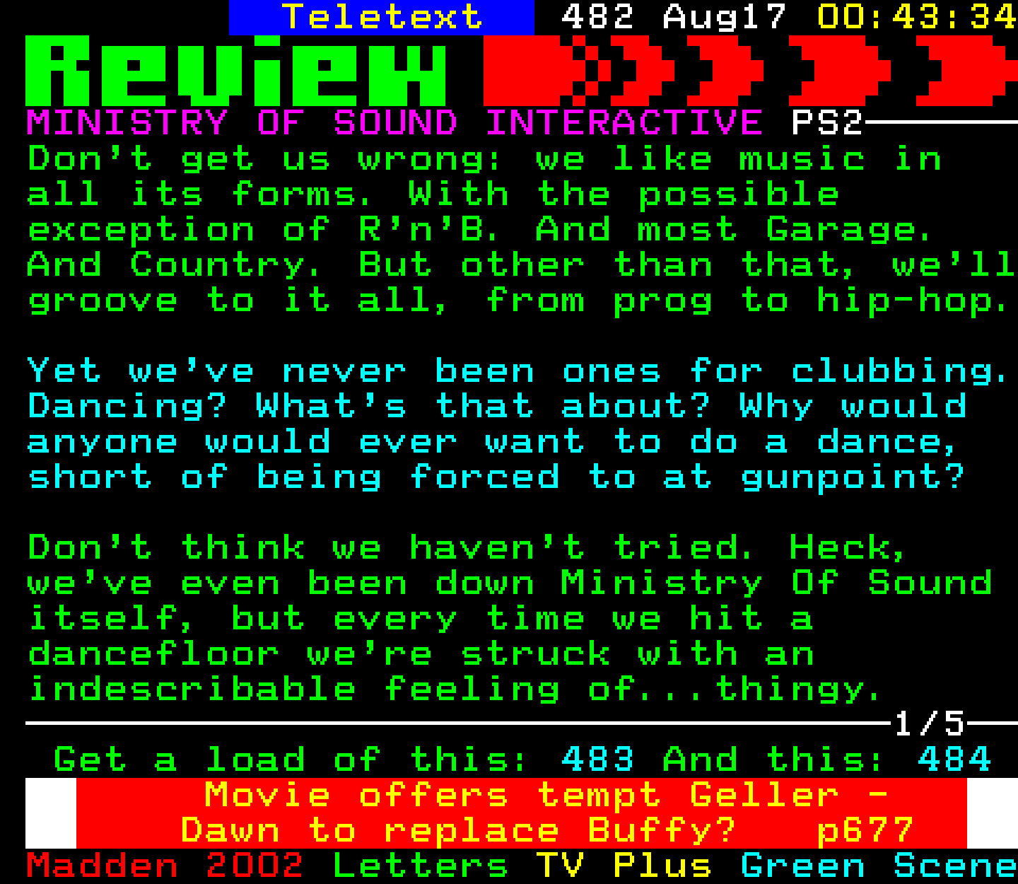 Digitiser, Teletext - 2001